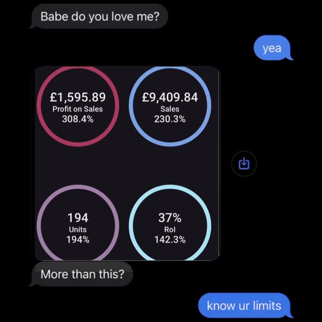 sorry babe….. #fba #entreprenuer #business #theinnercircle what’s better, a misses or 1k profit days? — Custom